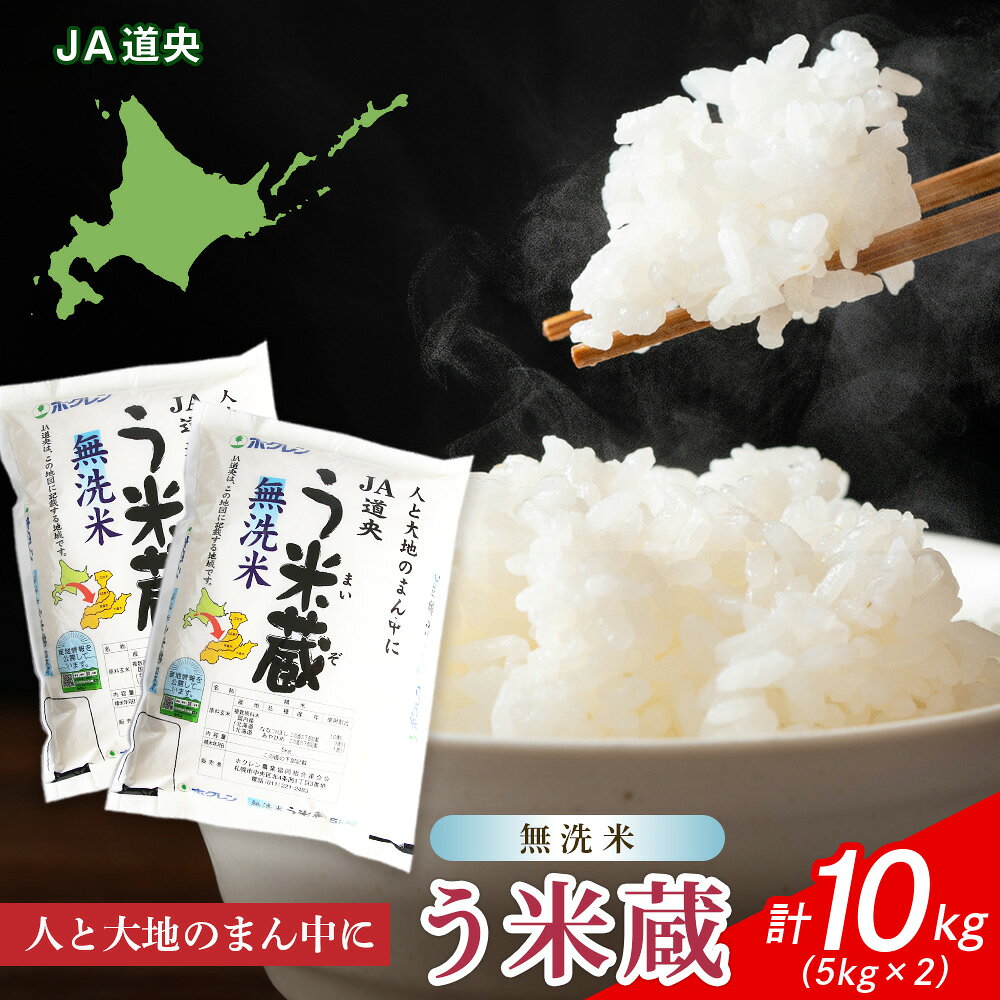 【ふるさと納税】【無洗米】北海道産 う米蔵5kg×2袋無洗米 米 ブレンド米 ななつぼし あやひめ ブレンド う米蔵 北海道米 北海道産 北海道千歳市ギフト ふるさと納税