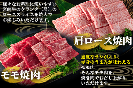 ＜【3ヶ月定期便】総重量1.6kgの宮崎牛焼肉味わいお試しセット＞国産 九州産【MI243-my】【ミヤチク】