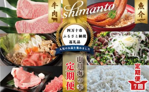 【7ヵ月連続】四万十市人気魚介＆お肉返礼品【定期便】R6-068