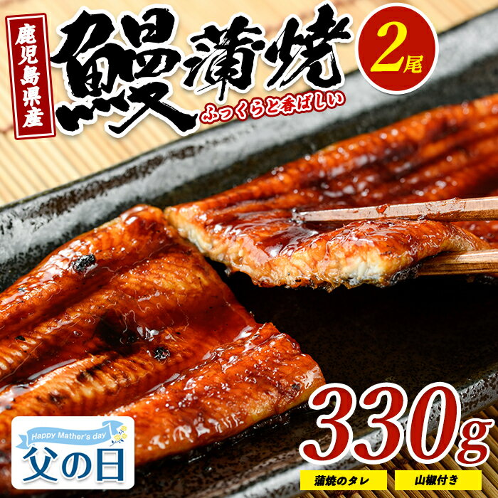 【ふるさと納税】＜父の日用も選べる！6/14までの決済完了で6/19～6/21にお届け＞【鹿児島県産】うなぎ蒲焼(無頭背開き)約165g×2尾(タレ・山椒付) うなぎ 鰻 ウナギ 鹿児島 国産 蒲焼き かばやき 冷凍 うな重 ひつまぶし【山中水産】