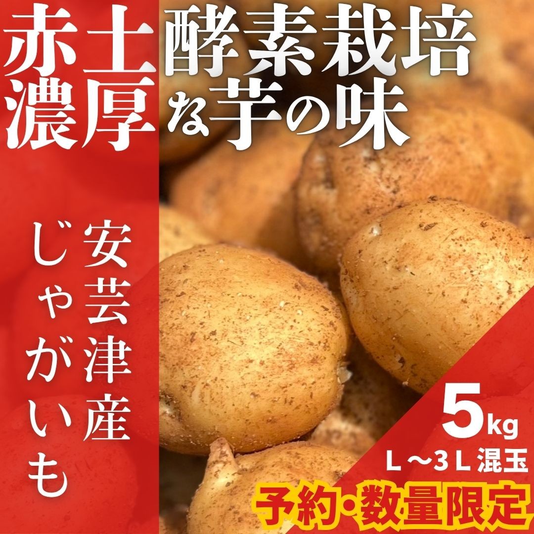 
                  【予約商品】安芸津のじゃがいも　5kg【配送時期：7月上旬～下旬】
                