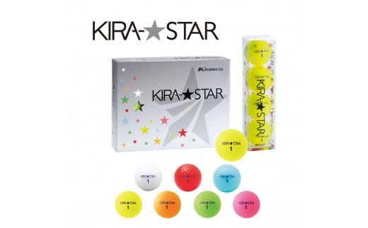 
            ゴルフボール  KIRA STAR 12球入 3ダース （計24球） ゴルフ キャスコ kasco
          