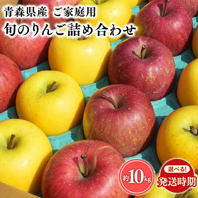 【ふるさと納税】≪配送時期が選べる≫ 青森県産 訳あり 旬のりんご詰め合わせ 約10kg 【 青森県 平川市 宮川商店 】11月〜4月発送 青森 青森りんご 平川 平川市産 りんご リンゴ 林檎 フルーツ 旬 詰め合わせ 家庭用 わけあり レビューキャンペーン