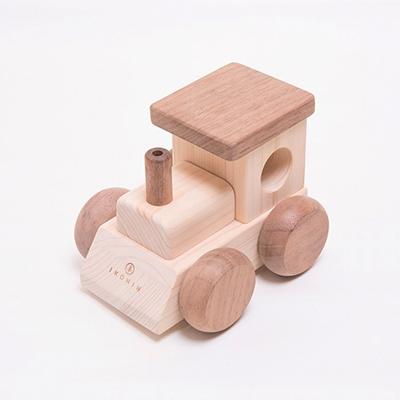 ふるさと納税 いわき市 檜のおもちゃIKONIH オルゴールトレイン