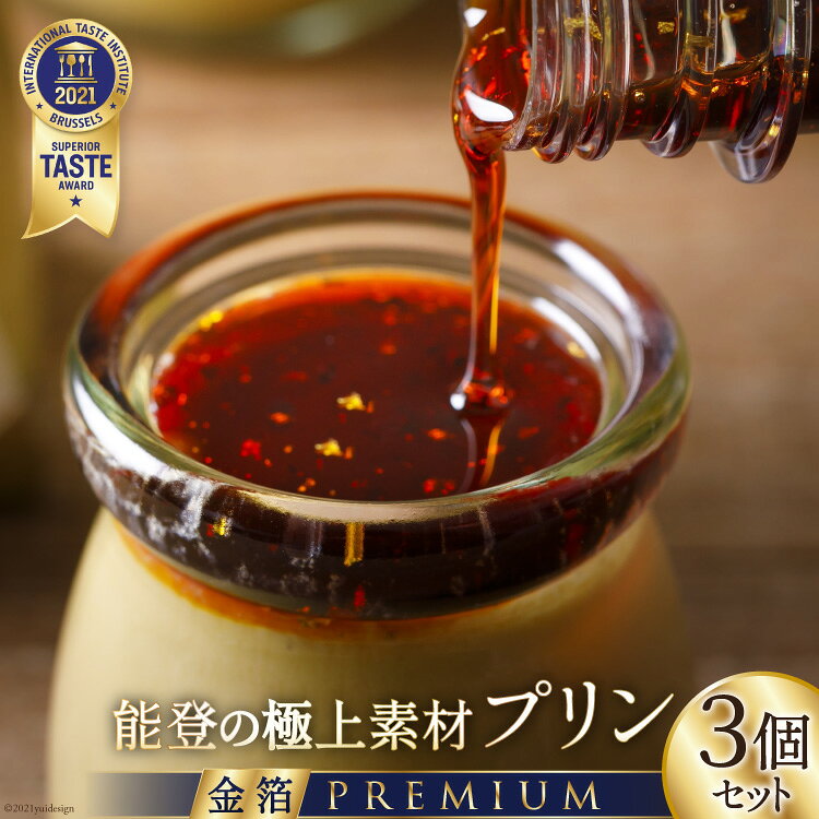 【ふるさと納税】 プリン 能登の極上素材プリン プレミアム 3個 セット 90g×3個 シロップ 45g×1本 [宝達山本舗松月堂 石川県 宝達志水町 38600449] スイーツ ぷりん 取り寄せ ギフト プレゼント 贈答用 ◎
