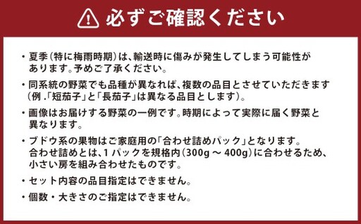 【6回定期便】 隔月コース 定番の野菜フルーツセット 6品目以上 ／ 配送 詰め合わせ 鮮度 季節 野菜 やさい 果物 くだもの 果実 フルーツ 定番 セット 定期便 定期