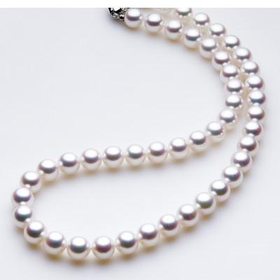 ふるさと納税 長崎市 8.0-8.5mmフォーマル　アコヤ真珠ネックレス