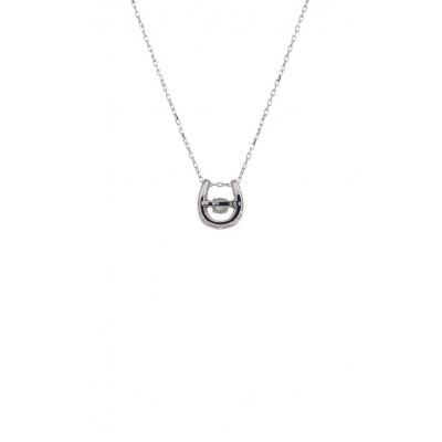 ふるさと納税 甲府市 ダンシングストーンダイヤペンダント(ネックレス)K10WG・0.05ct[D10-0020] |  | 01