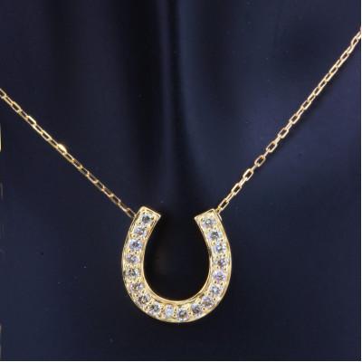 ふるさと納税 山梨県 K18YG 馬蹄 ブラウンダイヤモンド 0.20ct ペンダント(1点) |  | 01