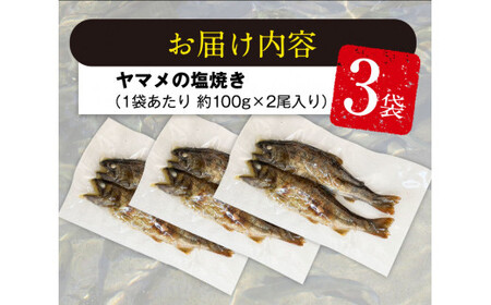 ヤマメの塩焼き 3袋(2尾約100g×3袋) 山江村ヤマメ生産組合《30日以内に出荷予定(土日祝除く)》