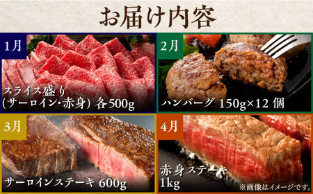 【全12回定期便】佐賀牛 プレミアムコース（4人前） 【がばいフーズ】[HCS121]