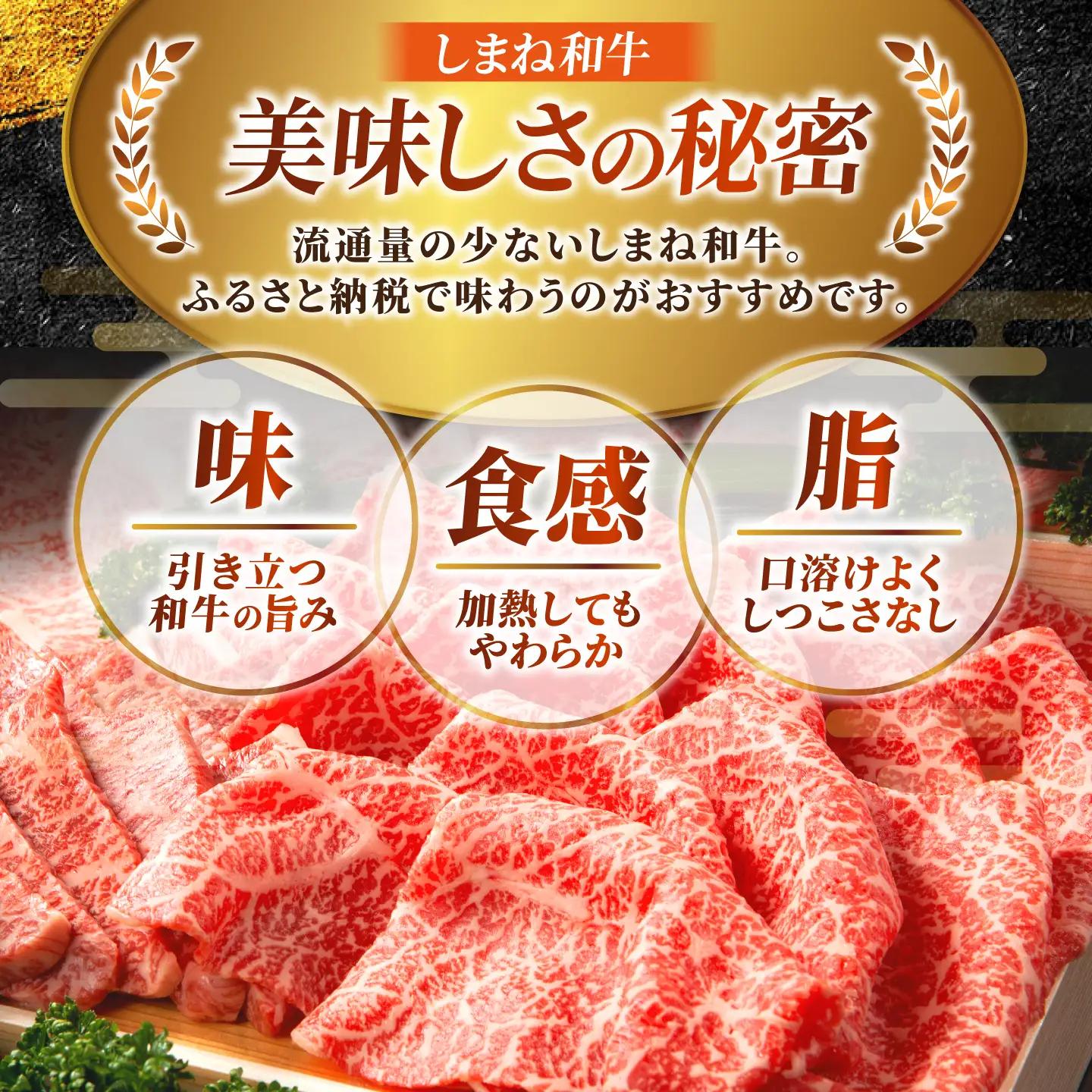 しまね和牛 焼肉セット 900g 肩ロース・カルビ・モモ [AIDI024] 焼肉セット