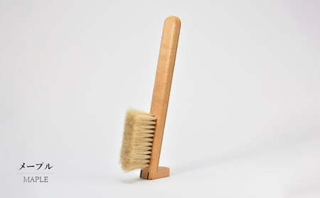 STAND BRUSH ／スタンダード 牛革 茶 ブラシ 卓上ブラシ 洋服ブラシ 馬毛 工芸品 日本製 墨田区 東京 ウォールナット