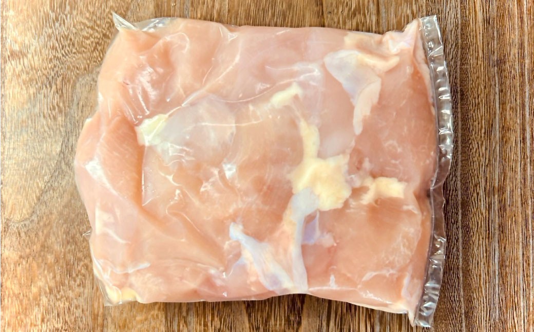 【愛媛県産 松山どり】 若鶏ムネ 切り身 500gずつ小分け 約3kg （780）
