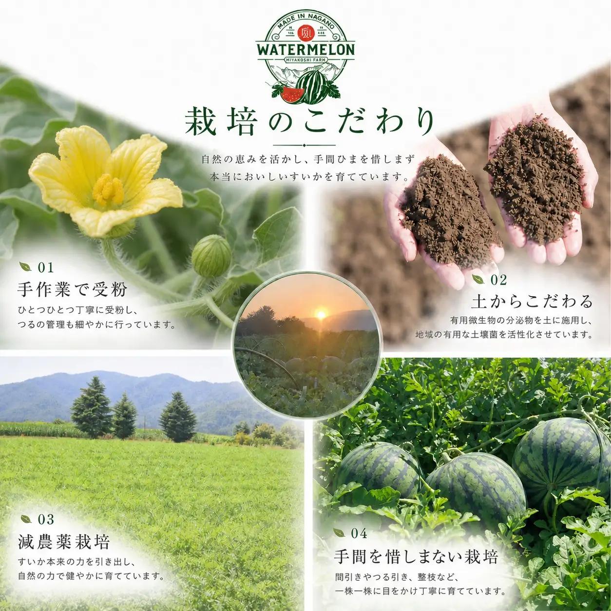 松本市 波田産 大玉すいか 4L