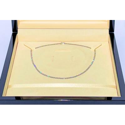 ふるさと納税 甲府市 PT900　テニスネックレス　ストレート【3.00ct】K037933-H |  | 01