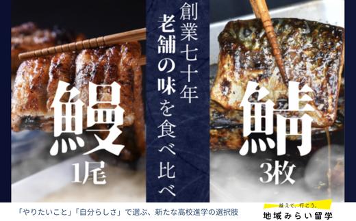 
            【セット】国産うなぎ1尾とサバ3枚のダブル蒲焼セット(オリジナルのタレ付)
          
