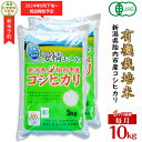 【ふるさと納税】令和6年 新米予約 米 オーガニック 有機米 定期便 6回 10kg 5kg×2袋 有機JAS 合鴨栽培 アイガモ栽培 新潟 コシヒカリ 新潟こしひかり 白米 16-18【6ヶ月連続お届け】新潟県胎内産「有機JAS合鴨栽培」コシヒカリ10kg（精米）