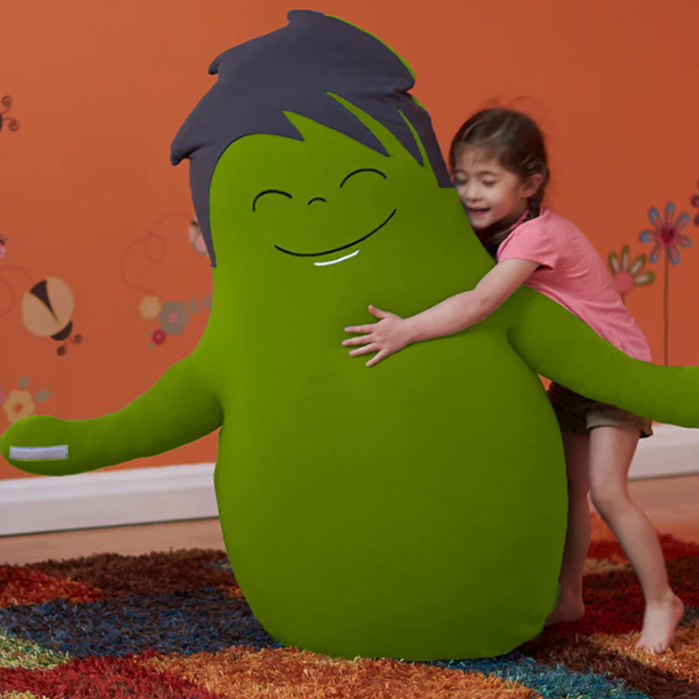 あなたをやさしく抱きしめてくれるかわいい友達。Hugibo Premium（ハギボープレミアム）ピンク│Yogibo ヨギボー プレミアム ビーズ 座椅子 椅子 クッション プレゼント_イメージ2