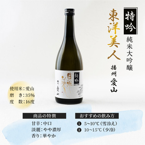 【個数限定・稀少品】東洋美人 特吟 純米大吟醸 播州愛山 720ml×1本