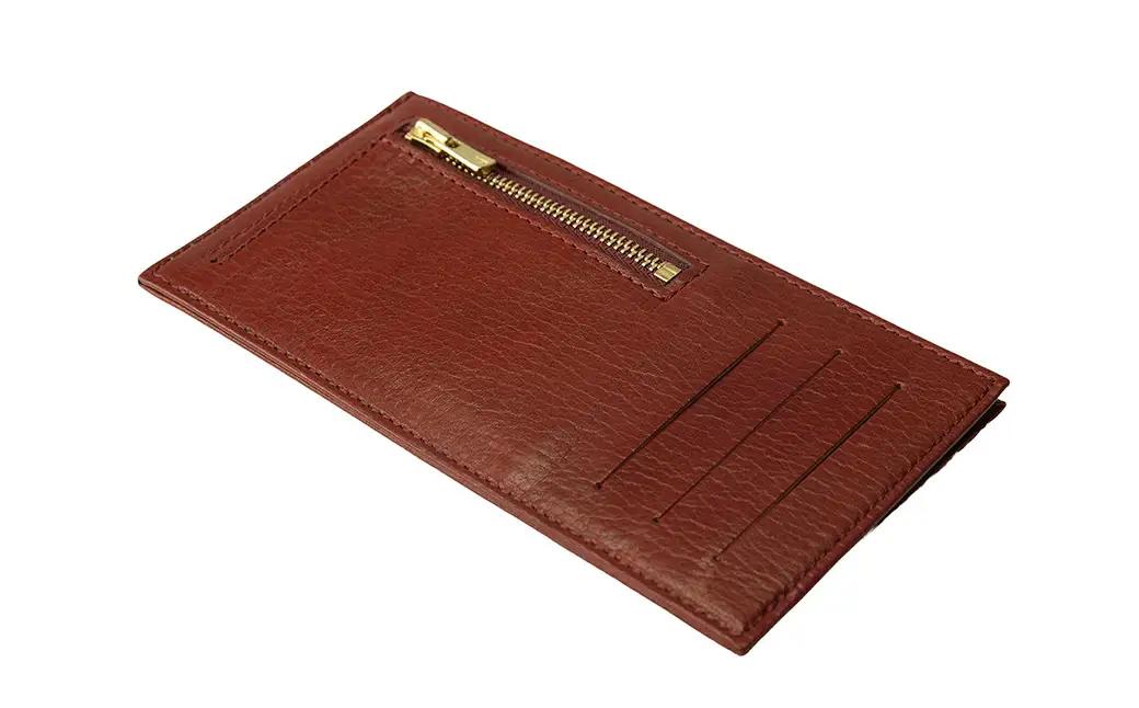 豊岡財布 フラグメントケース カード財布 ワイン WLG2101 / 財布 ウォレット カードケース カード入れ スリム メンズ レディース 革 牛革 革小物 サステナブル シンプル デザイン 無地 