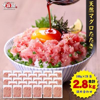 ふるさと納税 焼津市 ねぎとろ100g28P(a19-045)