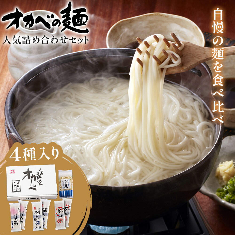 【ふるさと納税】オカベの麺 人気詰め合わせセット株式会社オカベ《30日以内に出荷予定(土日祝除く)》徳島県 美馬市 半田そうめん 素麺 乾麺 送料無料