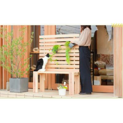 ふるさと納税 高浜町 京若狭 杉を使ったDIYキット ハンギングパネルスタンド付ガーデンベンチ【組み立て説明書付】 |  | 01