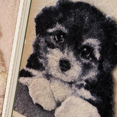 ふるさと納税 茨木市 【オーダーメイド織物3Dタペストリー】ペット(犬) 3Sサイズ　額装あり |  | 03