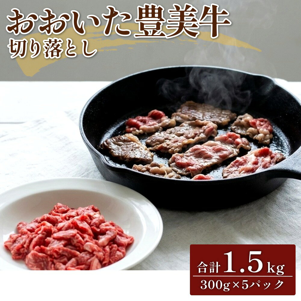 【ふるさと納税】おおいた豊美牛 切り落とし 合計1.5kg 300g×5パック