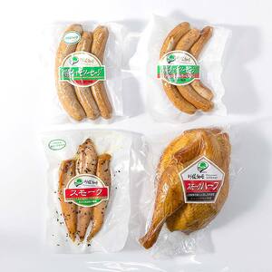 福島ブランド鶏 川俣シャモ くんせい詰め合わせ 約3～4人前  FAF-0089