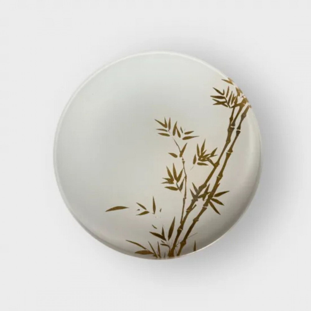 丸小皿 竹 純白 ［NF258］ 303446_CU90095VC01