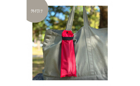 【赤】外付け折りたたみ傘ケース 傘ホルダー　折りたたみ傘カバー