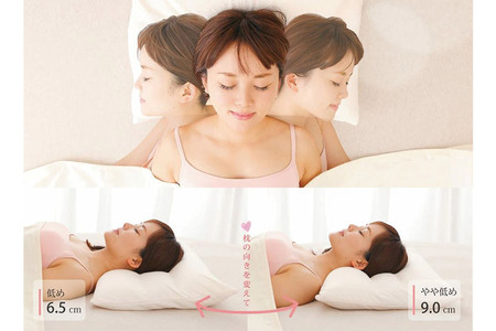 ママの夢枕（ライトブルー）スキンケア加工の枕カバー付