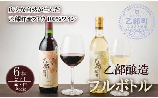 ＜乙部醸造ワイン 赤・白6本セッvト＞各720ml×各3本 北海道 道産 道産ワイン 北海道産ブドウ 飲み比べ 赤ワイン 白ワイン 富岡ワイナリー GI Hokkaido 認定ワイン