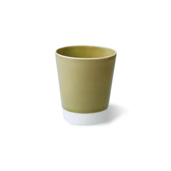 【AB589】【波佐見焼】es cup 織部釉 〈M〉【西海陶器】5　47104