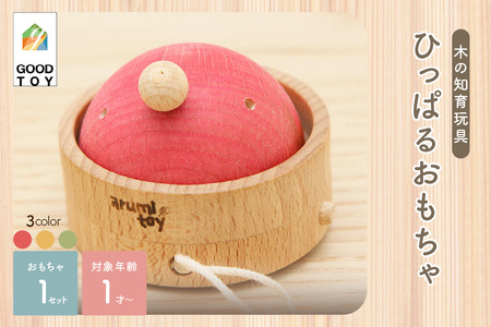 ＜グッドトイ受賞＞引っぱるとクルクル回る　くり返しあそびの木のおもちゃ グッドトイ受賞 木のおもちゃ 1歳おもちゃ 引っ張る お祝い プレゼント 誕生日 贈答 舐めても安心 安全 知育 玩具   　0
