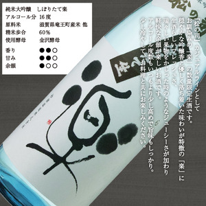 【 先行予約 】期間限定 新酒 日本酒 松の司 純米吟醸 「しぼりたて 楽」 1800ml 【松の司】 日本酒
