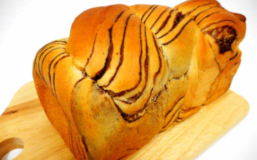 岩手県産小麦「銀河のちから」使用　ロングライフパン内麦デニッシュ食パン　チョコ（６個） 【686】