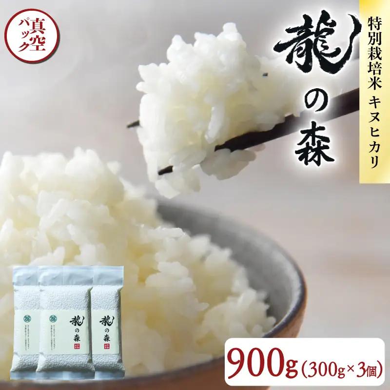 【パックご飯】京都府産キヌヒカリ パックご飯 300g×3個 龍の森