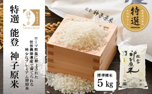 
[A093] 【令和６年産】能登神子原米 ５kg（標準精米）
