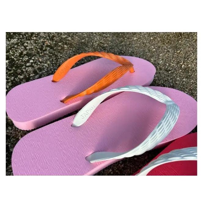 ビーチサンダル 20cm 全10色 日本製 男女兼用 パステル 原色 お揃い 大人 子供 キッズ メンズ レディース サンダル グレー×グレー