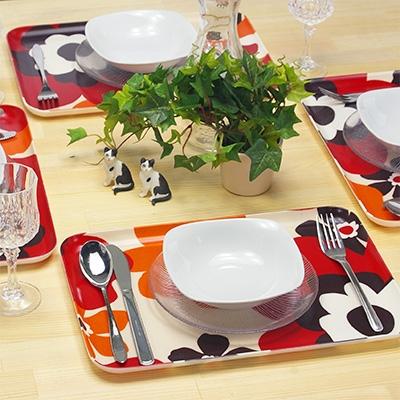 ふるさと納税 海南市 和歌山県海南市 NR ランチョントレー M 33cm フフラ 2枚組 レンジ対応で滑り止め付のトレー |  | 01