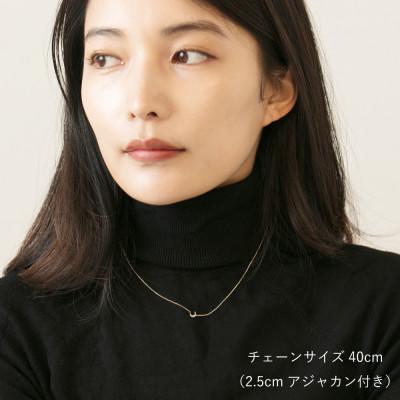 ふるさと納税 大津市 【10金 ダイヤモンドネックレス】華奢で可愛い 毎日を輝かせる 印象的 ムーンデザイン レディース |  | 01