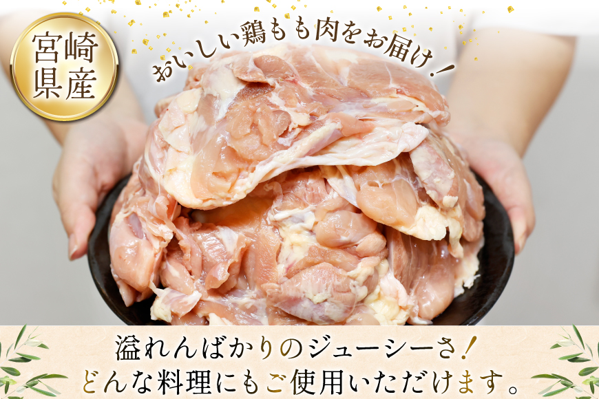 定期便 肉 鶏肉 6回定期便 若鶏もも身11～12パック 計3kg [九州児湯フーズ 宮崎県 美郷町 31aj0060] 冷凍 小分け 個包装 鶏もも肉 もも肉 モモ肉