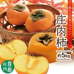 SA2936　庄内柿　約5kg(25～31玉入) L～4Lサイズ