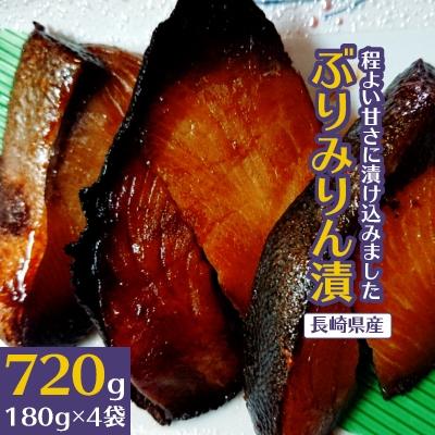 ふるさと納税 松浦市 【発送月固定定期便】ぶりみりん漬(180g×4袋)全6回