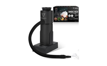 燻製器/燻製器チップセット カラー：ブラック スモークリッチ 調理器具 燻製 スモーク 冷燻 燻製料理 アウトドア キャンプ コンパクト 簡単操作 国産チップ付 千葉市 千葉県