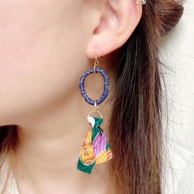 ふるさと納税 うるま市 【ピアス】うるまの花ポリマークレイピアス |  | 01