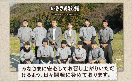 【お中元対象】一貴山豚 生姜焼き 4個 糸島市 / いきさん牧場 豚肉 小分け [AGB004]